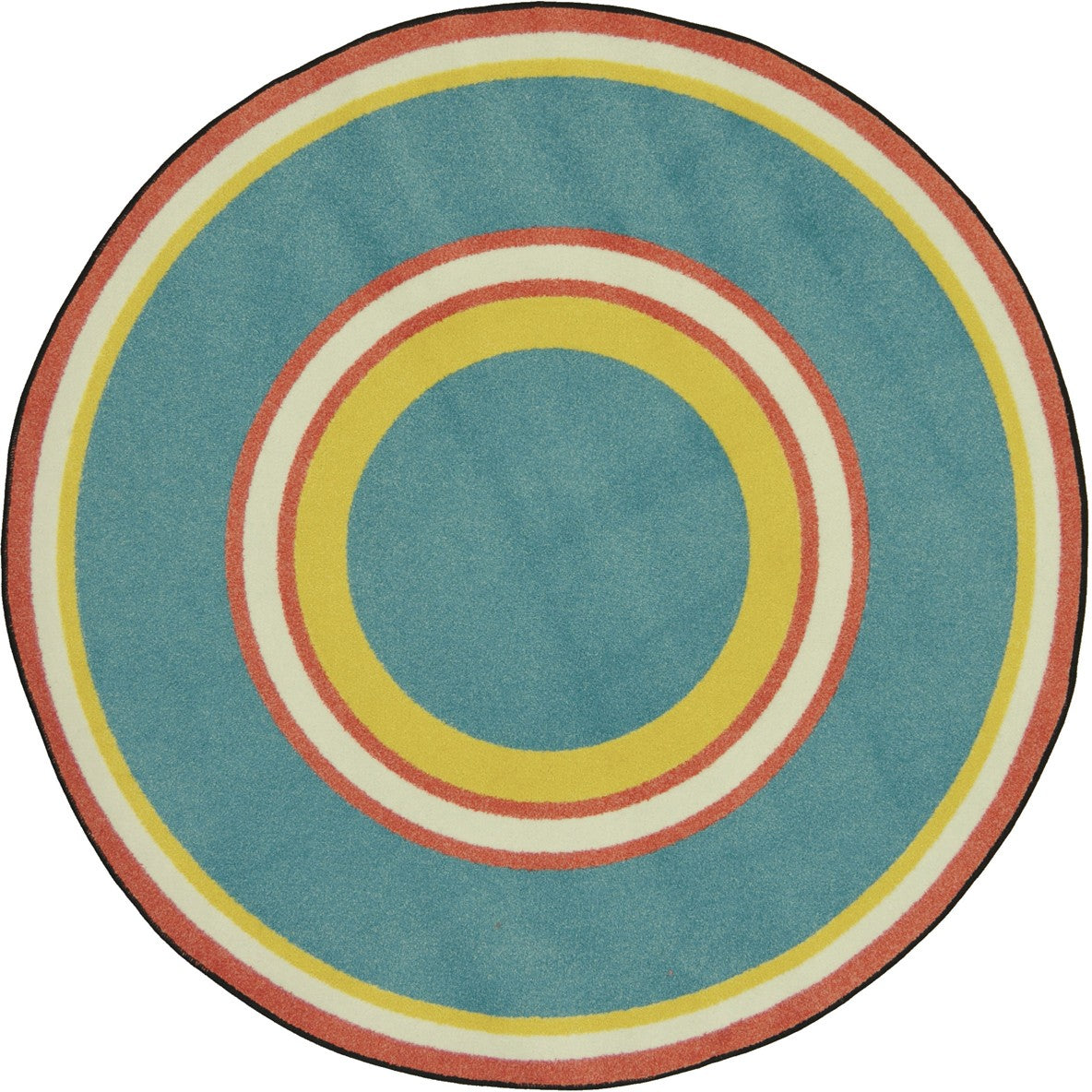 Ripples 7'7" Round area rug in color Beach