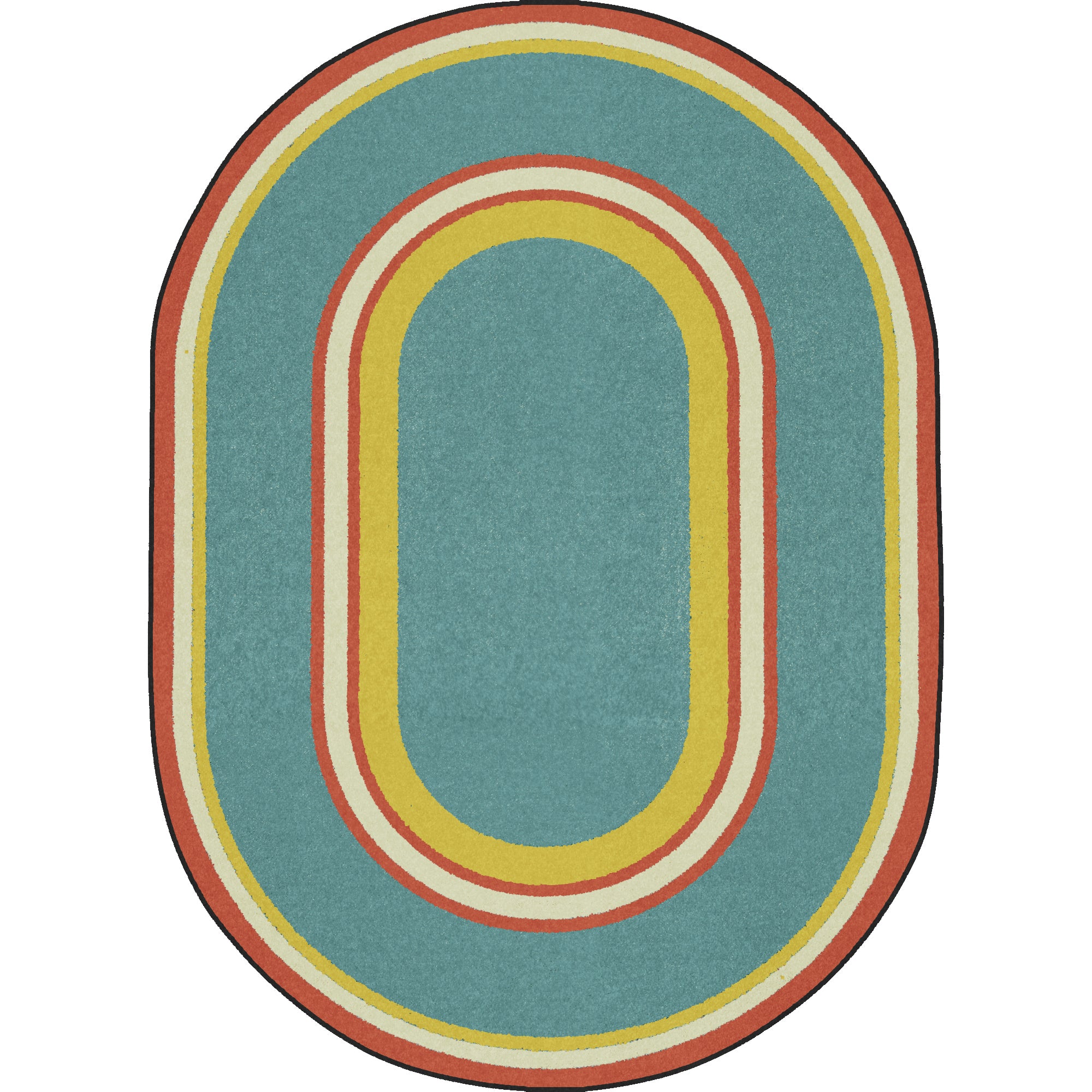 Ripples 10'9" x 13'2" Oval area rug in color Beach