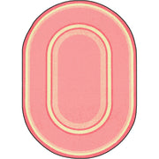 Ripples 3'10" x 5'4" Oval area rug in color Pretty Pink