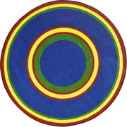Ripples 7'7" Round area rug in color Primary