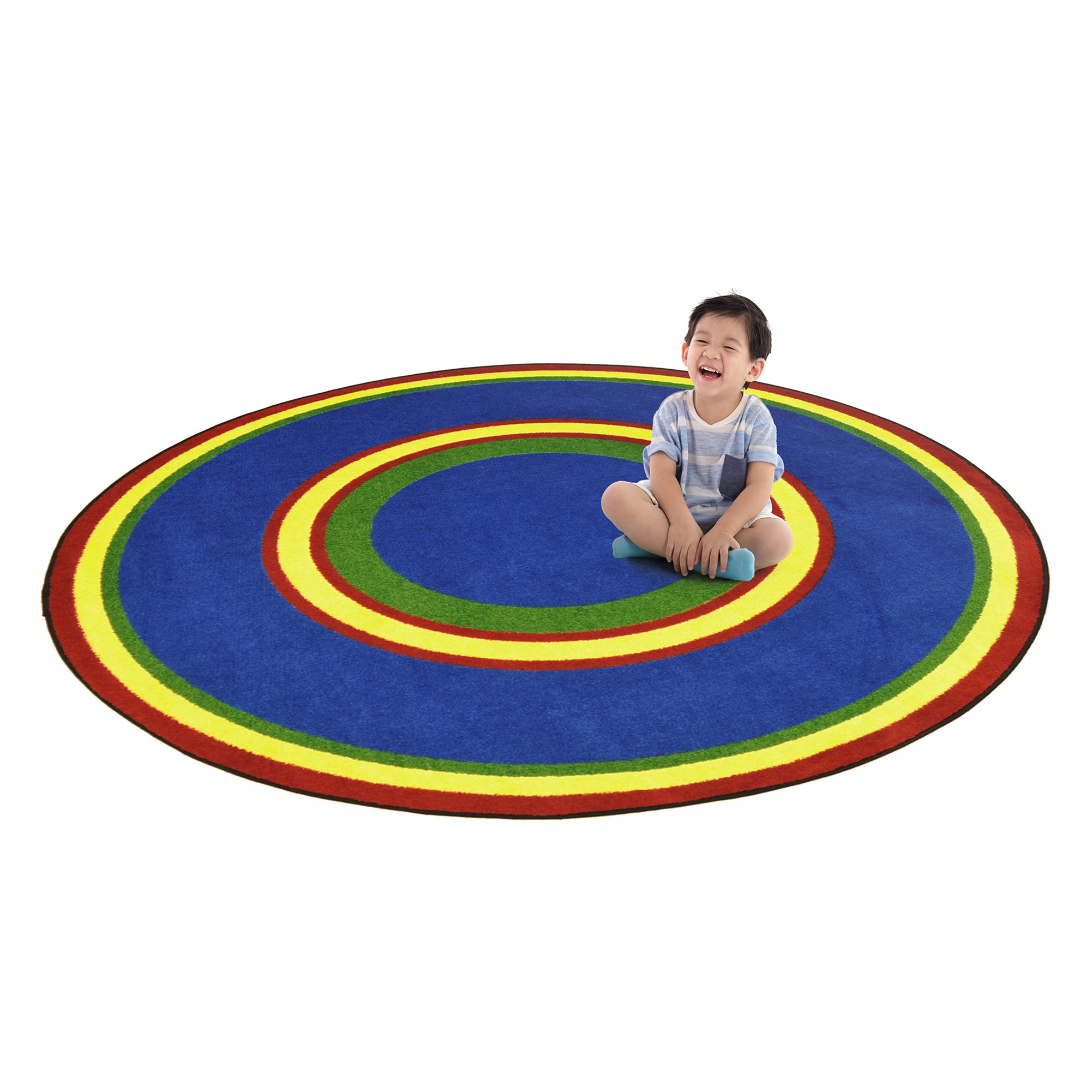 Ripples 13'2" Round area rug in color Primary