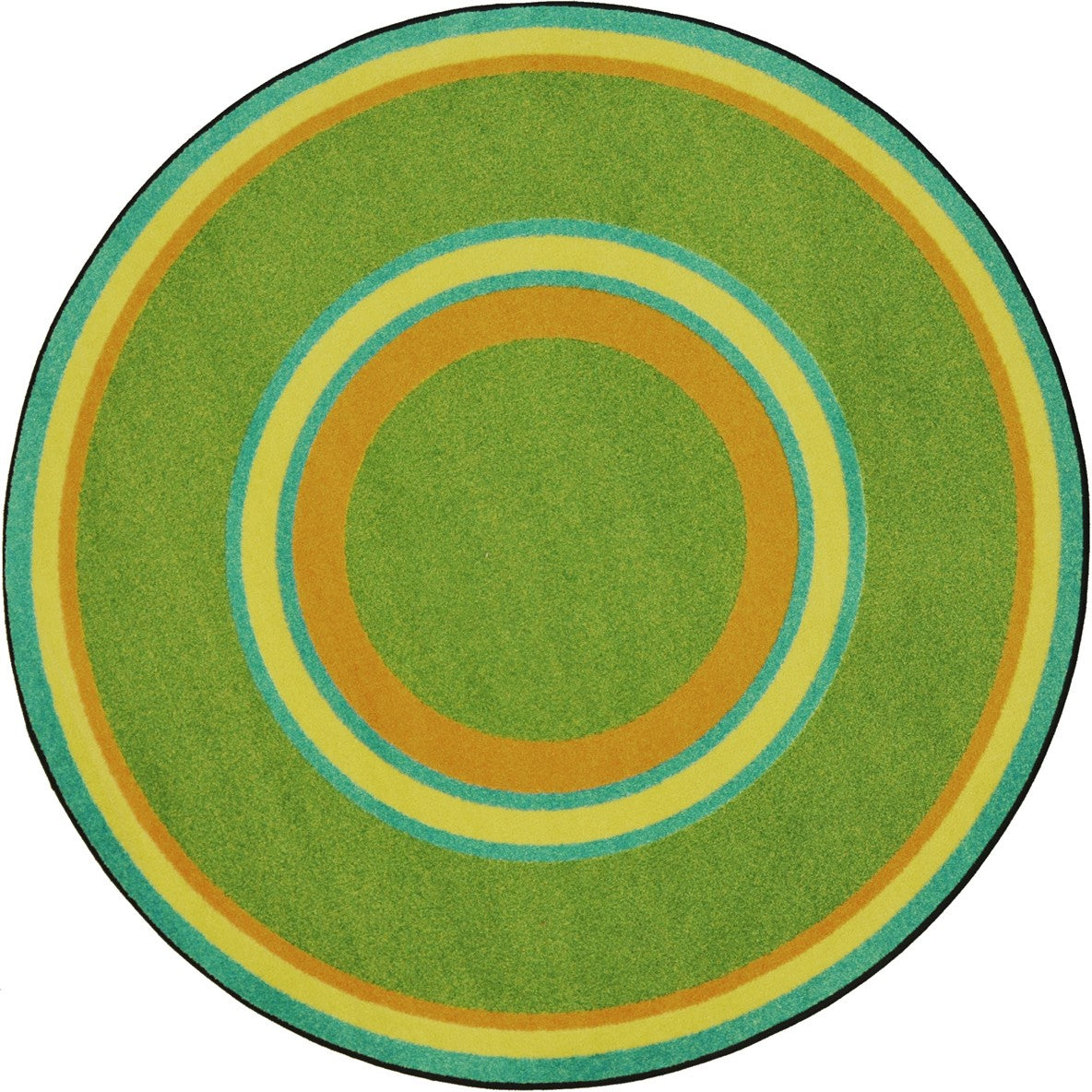 Ripples 5'4" Round area rug in color Retro
