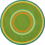 Ripples 13'2" Round area rug in color Retro