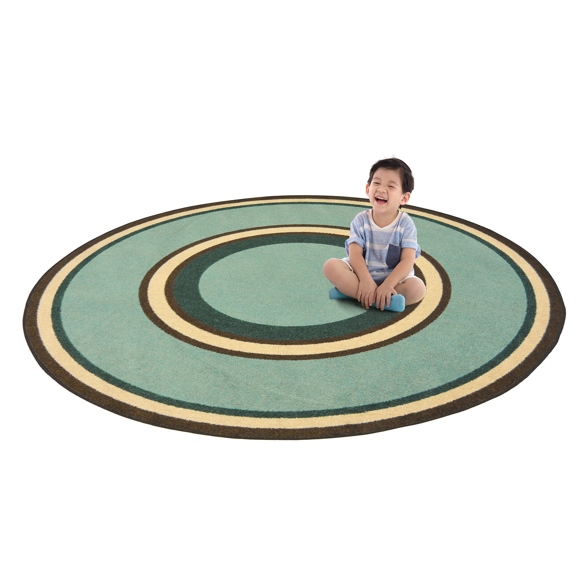 Ripples 13'2" Round area rug in color Woodland