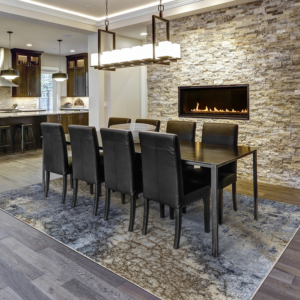 River Run 3'10" x 5'4" area rug in color Solitude