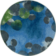 Riverstone 7'7" Round area rug in color Blue