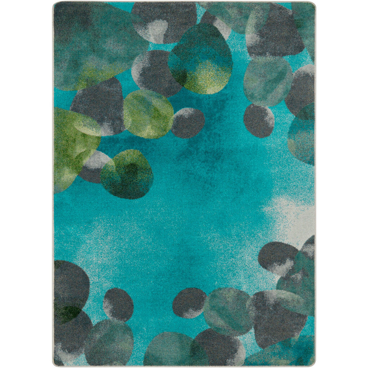 Riverstone 7'8" x 10'9" area rug in color Teal