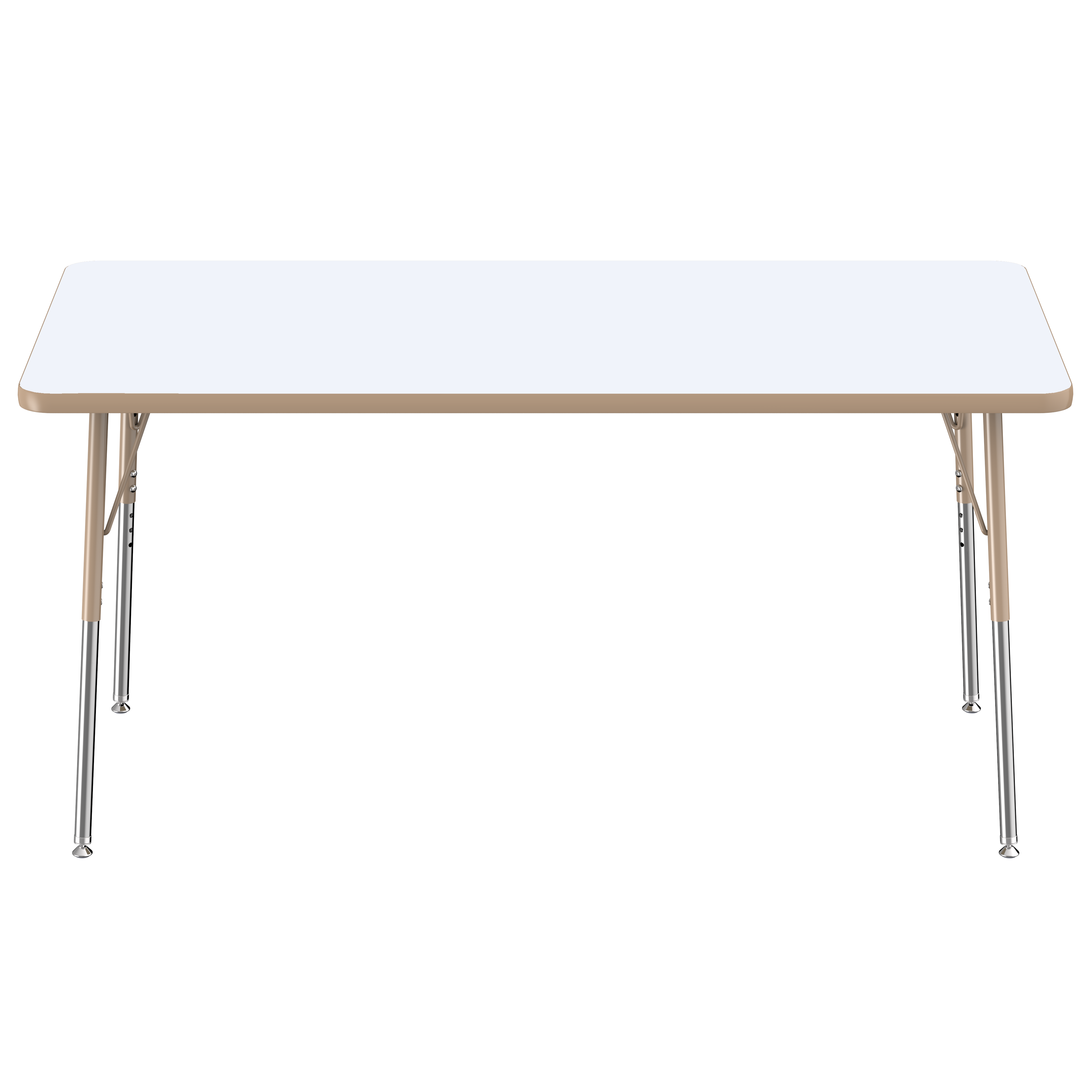 30" x 60" Rectangle Dry-Erase Activity Table with Adjustable Standard Swivel Glide Legs - Whiteboard/Sand