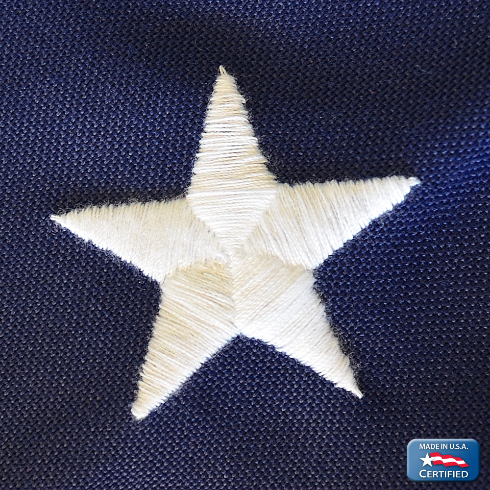 American Flag 5x8 ft. Tough-Tex the Strongest, Longest Lasting Flag , 100% Made in USA with Sewn Stripes, Embroidered Stars and Brass Grommets.
