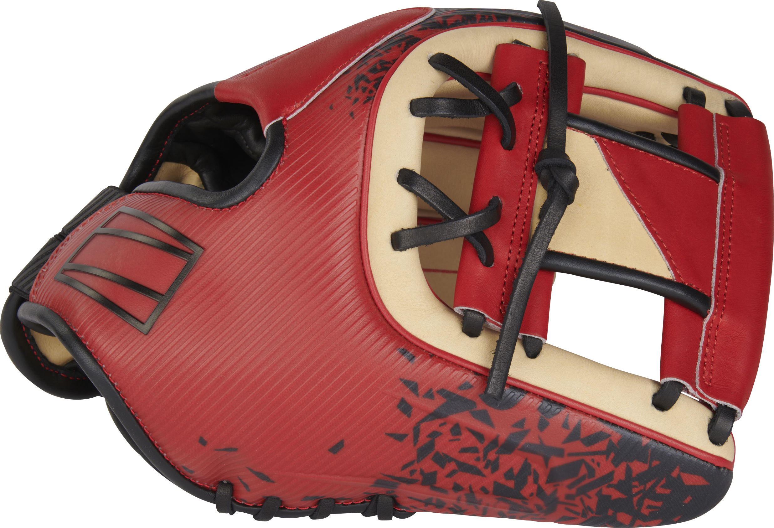 Rawlings Rev1X Series 11.5-Inch Baseball Glove - Right Hand Thrower - Camel/Scarlet