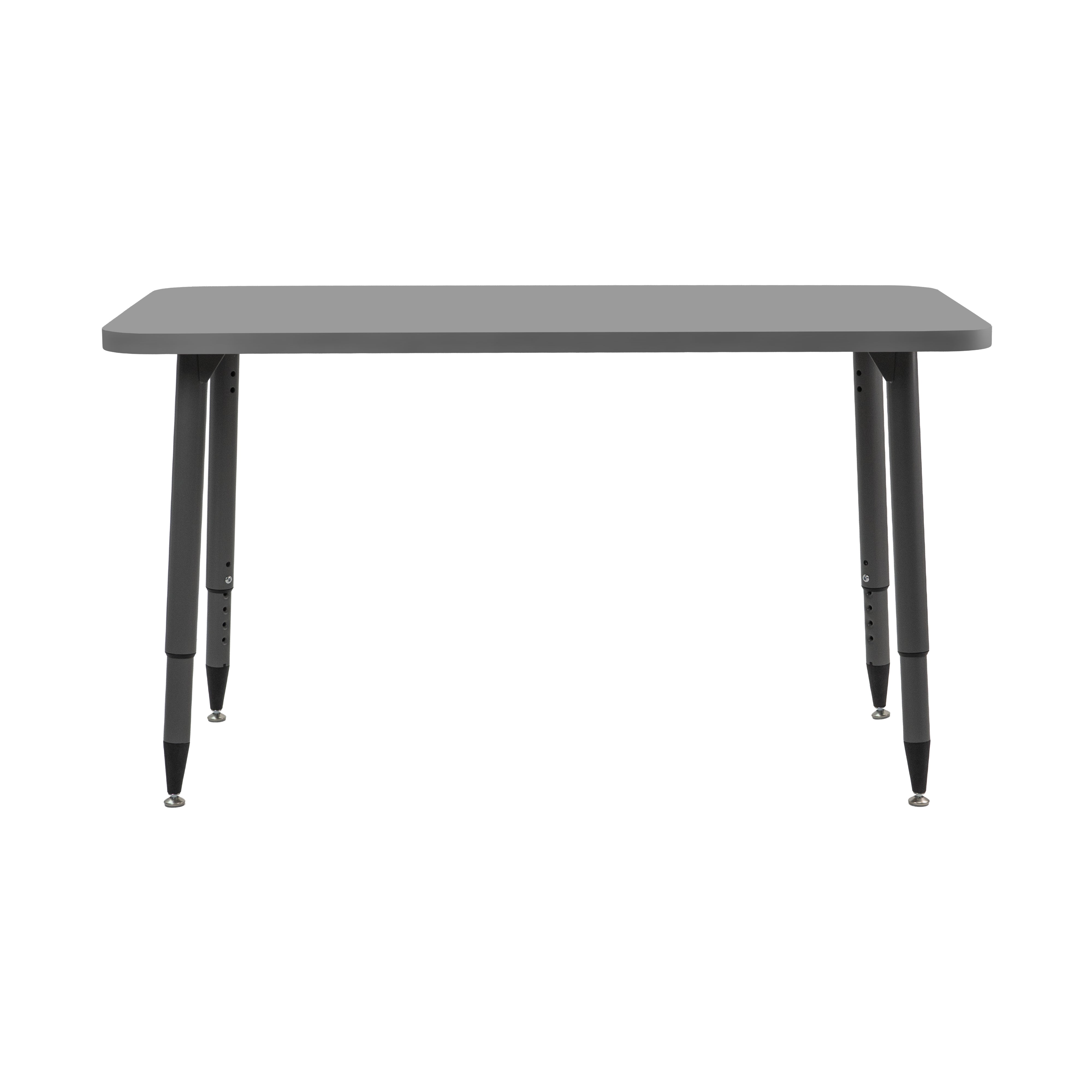 Adapte 24" x 48" Rectangle Thermofused Activity Table with Adjustable Tapered Legs - North Sea/North Sea
