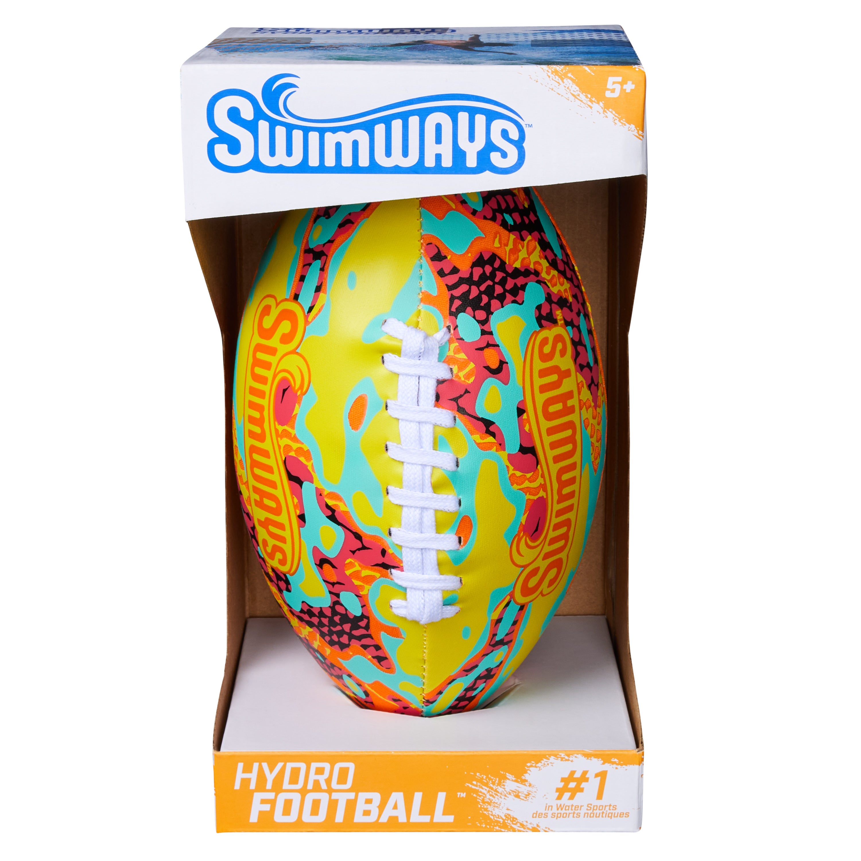 Swimways Hydro Waterproof Football, 9.25 Inches, Styles May Vary