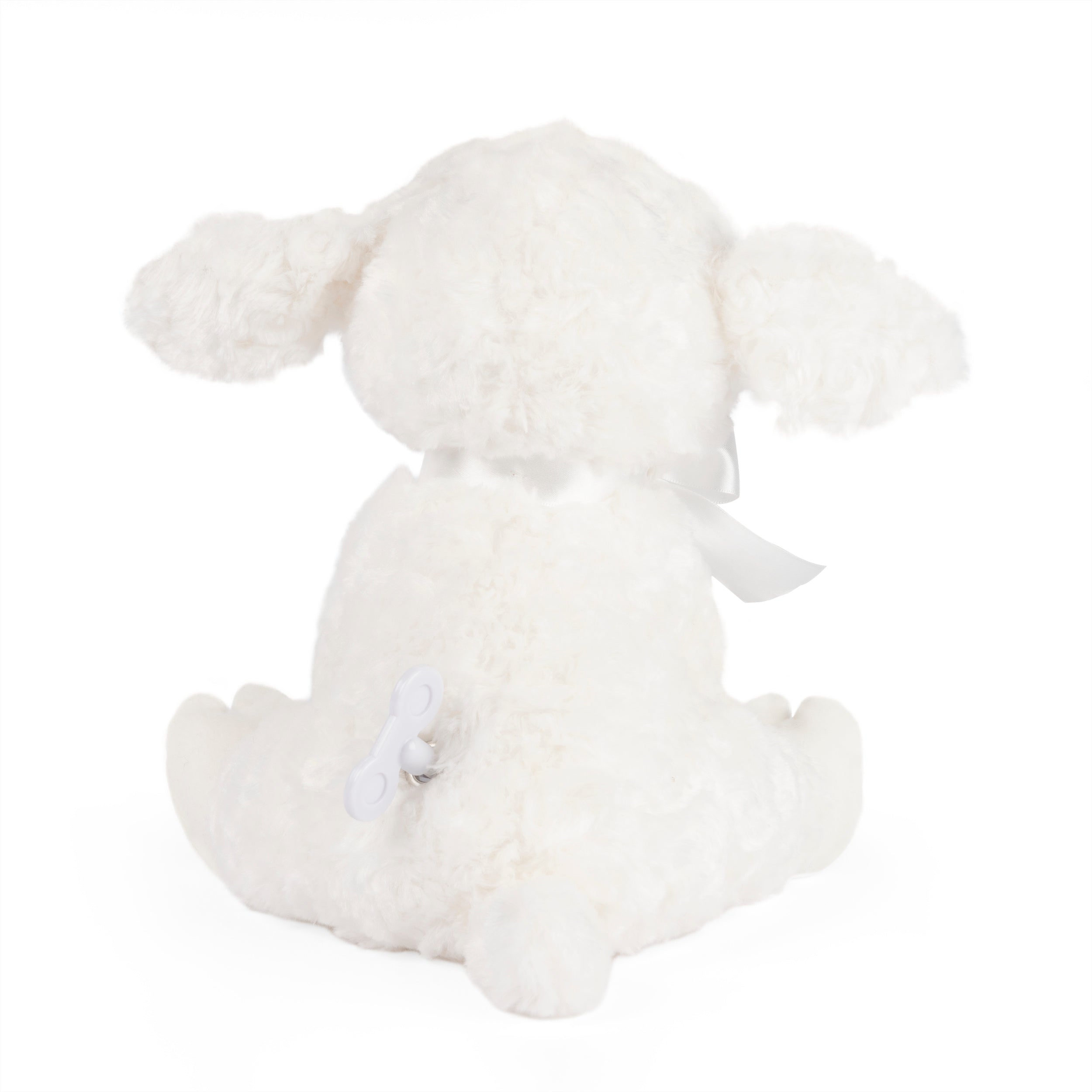 Baby GUND Lena Lamb Keywind Musical Plush, Plays Brahms’ Lullaby, Stuffed Animal Sensory Toy for Babies 10 Months & Up, White, 10”