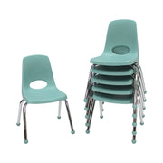 14" Stack Chair with Ball Glides - Seafoam