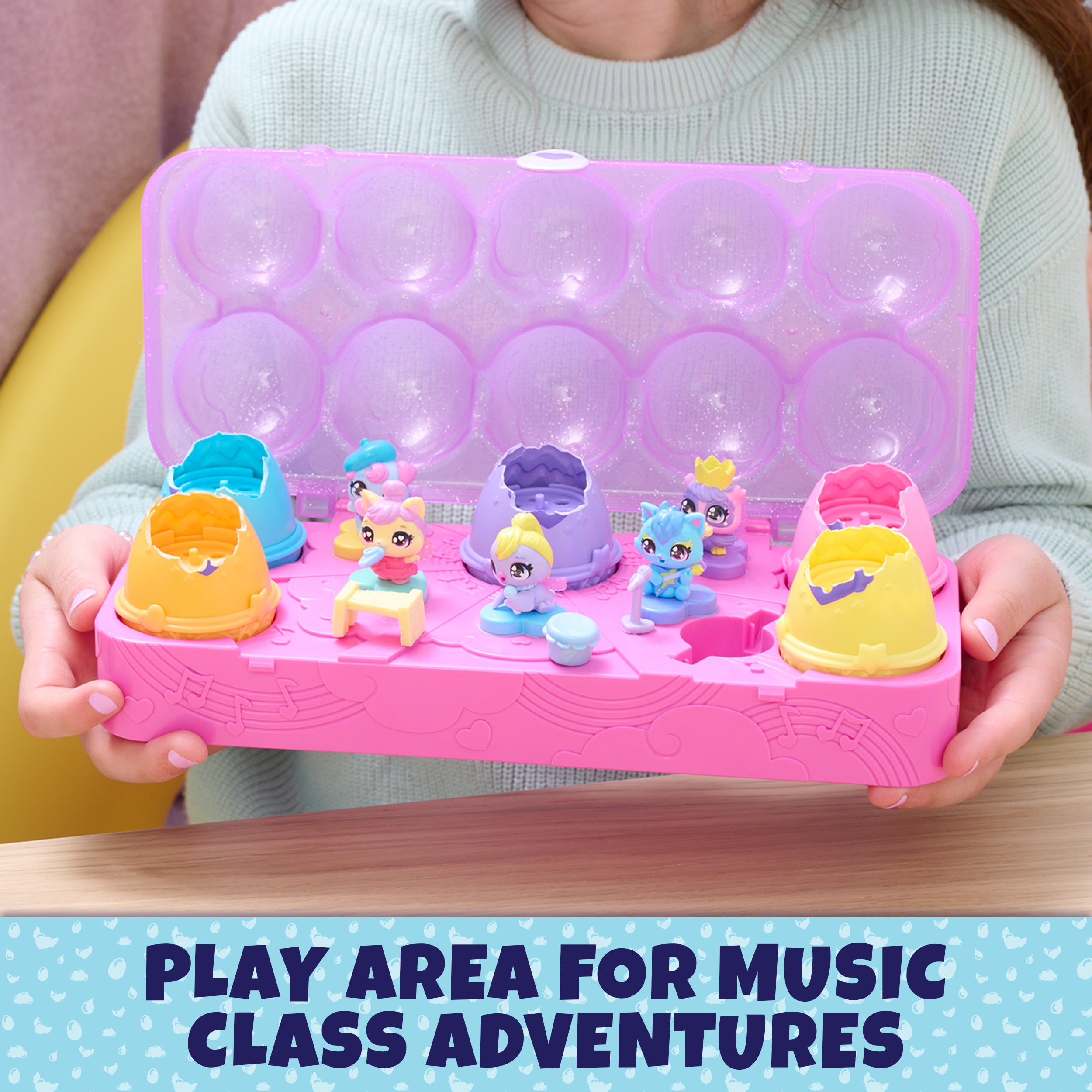 Hatchimals Alive, Egg Carton Toy with 5 Mini Figures in Self-Hatching Eggs, 11 Accessories, Kids Toys for Girls and Boys Ages 3 and up