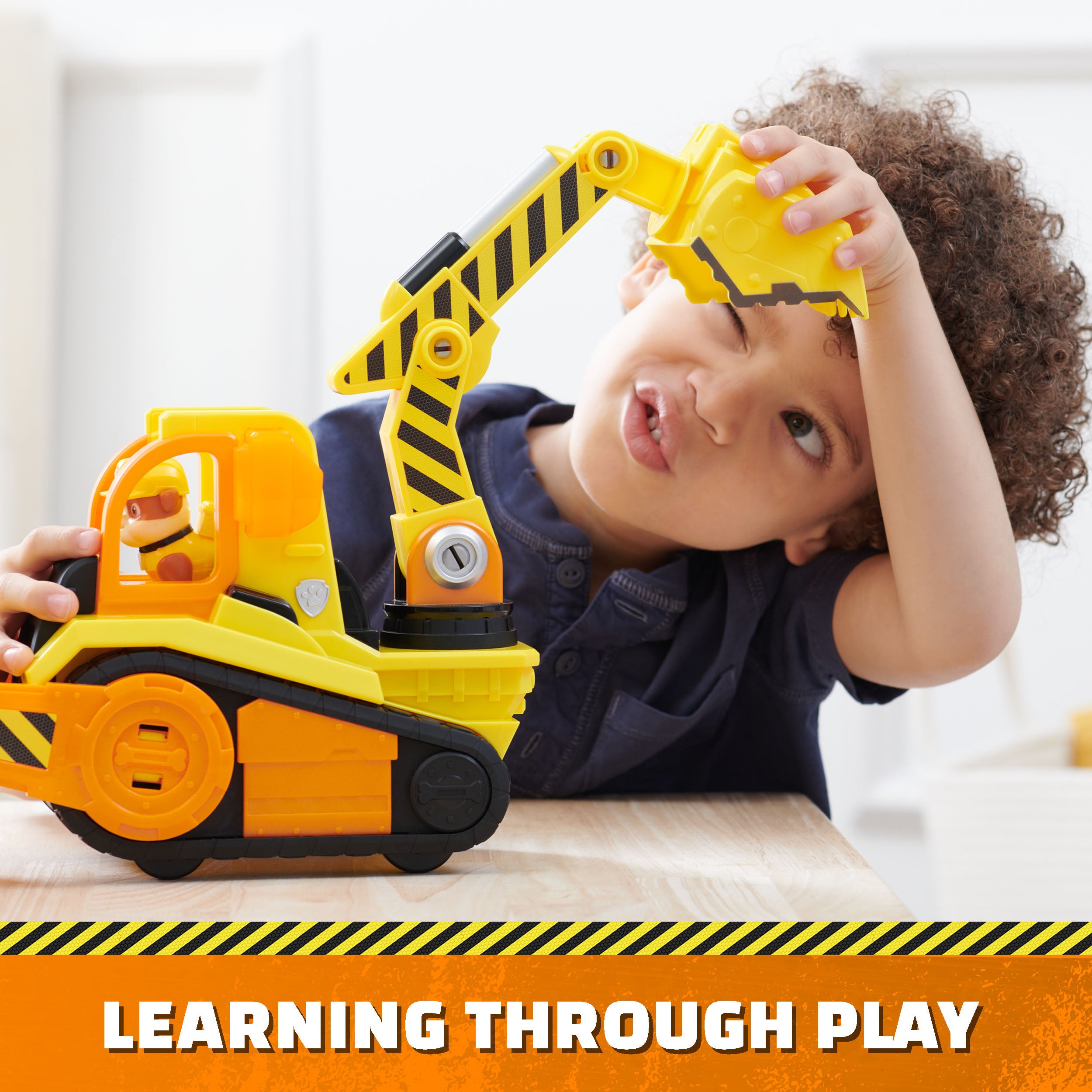 Rubble & Crew, Bark Yard Deluxe Bulldozer Construction Truck Toy with Lights, Sounds & Rubble Action Figure, Kids Toys for Boys & Girls Ages 3+