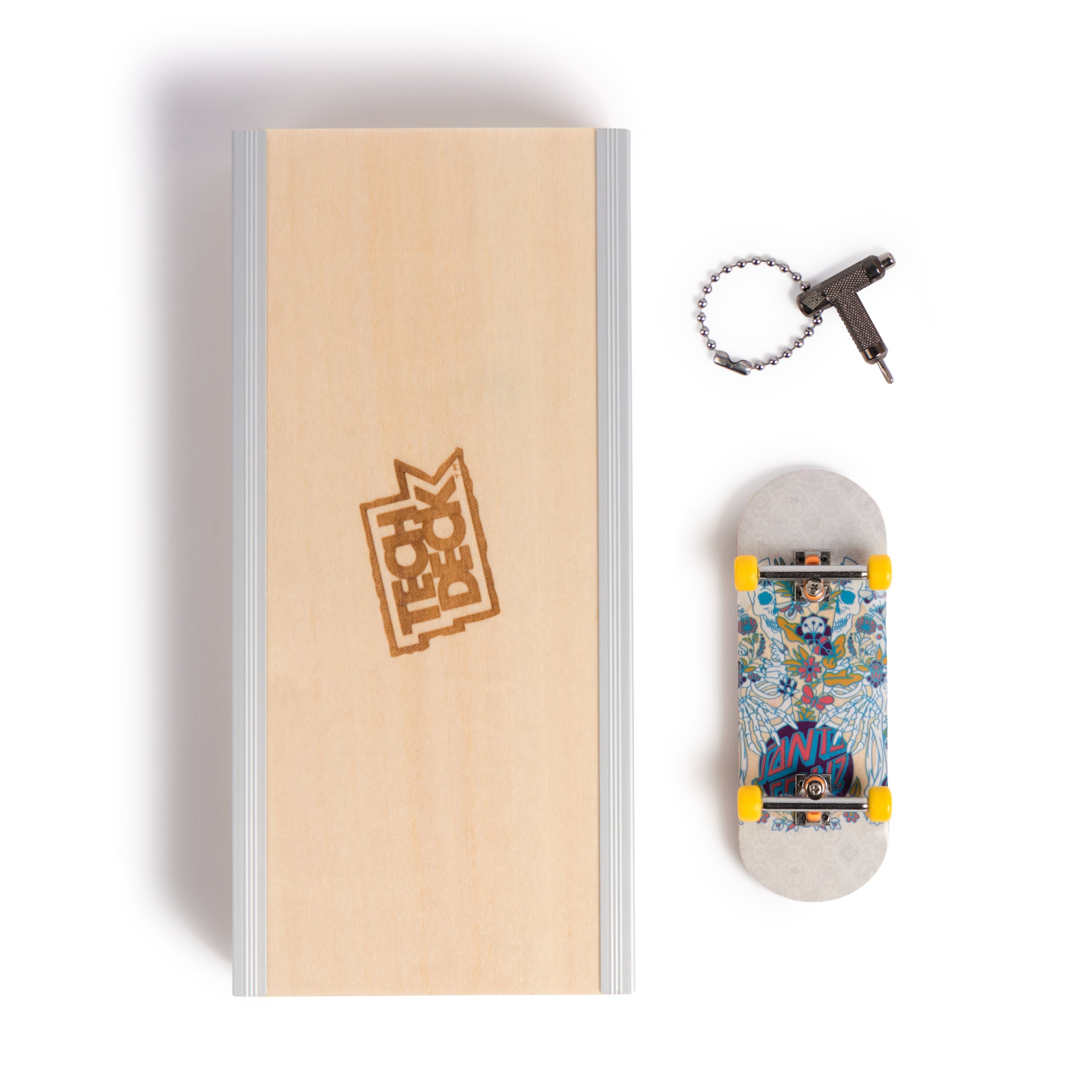 Tech Deck, Santa Cruz Pro Series Finger Board with Storage Display, Built for Pros; Authentic Mini Skateboards, Kids Toys for Ages 6 and up