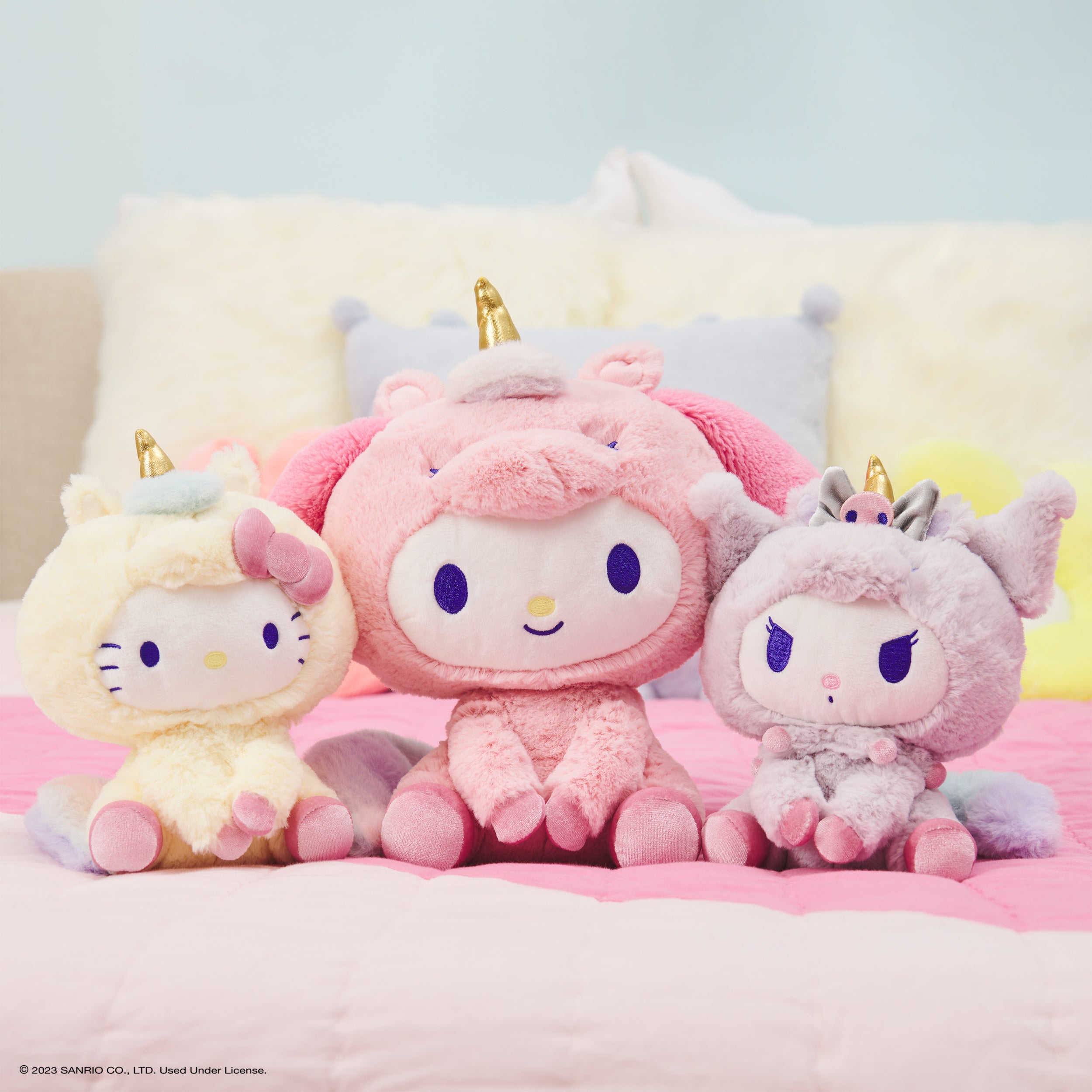 GUND Sanrio Hello Kitty Unicorn Plush Toy, Premium Stuffed Animal for Ages 1 and Up, Yellow, 6”