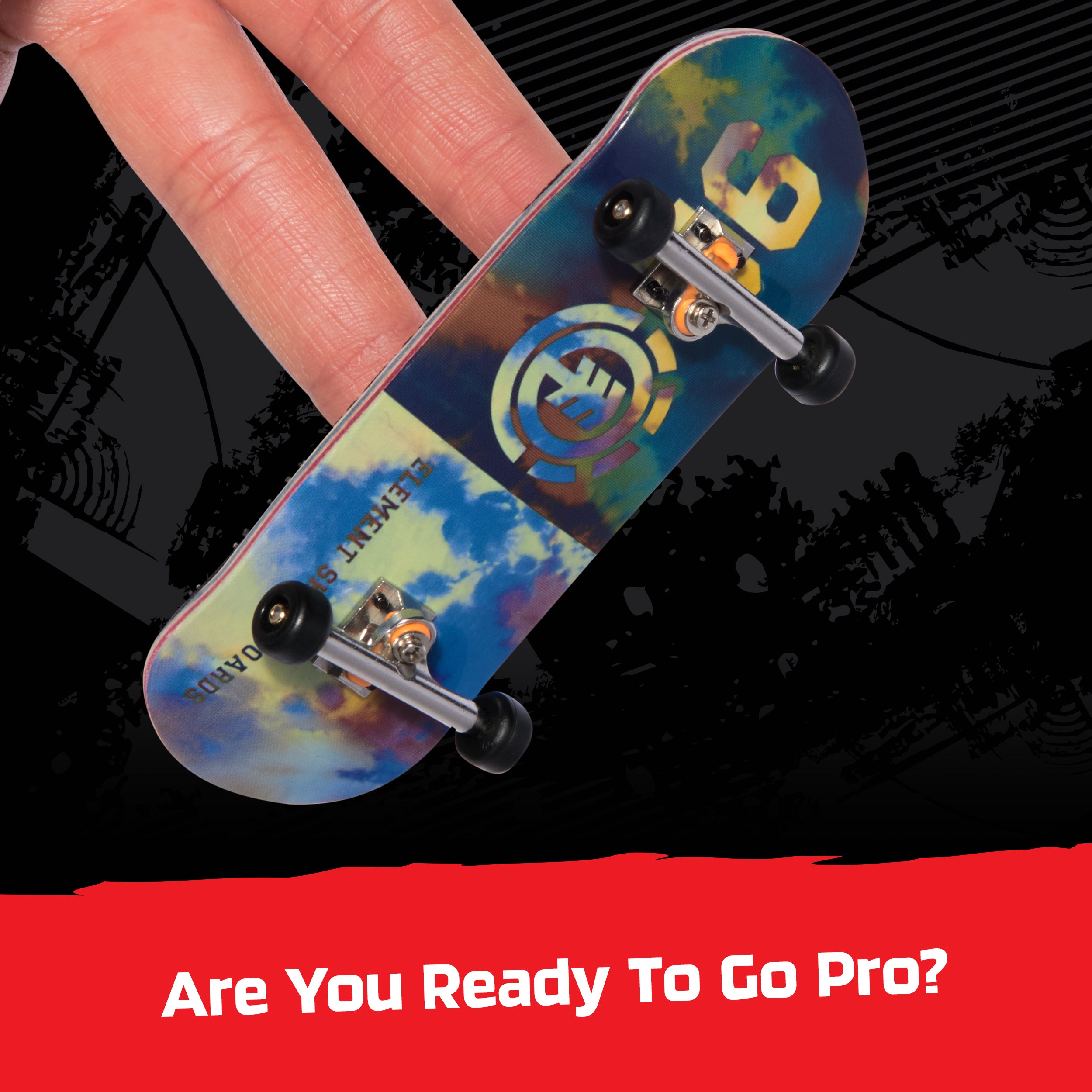 Tech Deck, Element Pro Series Finger Board with Storage Display, Built for Pros; Authentic Mini Skateboards, Kids Toys for Ages 6 and up