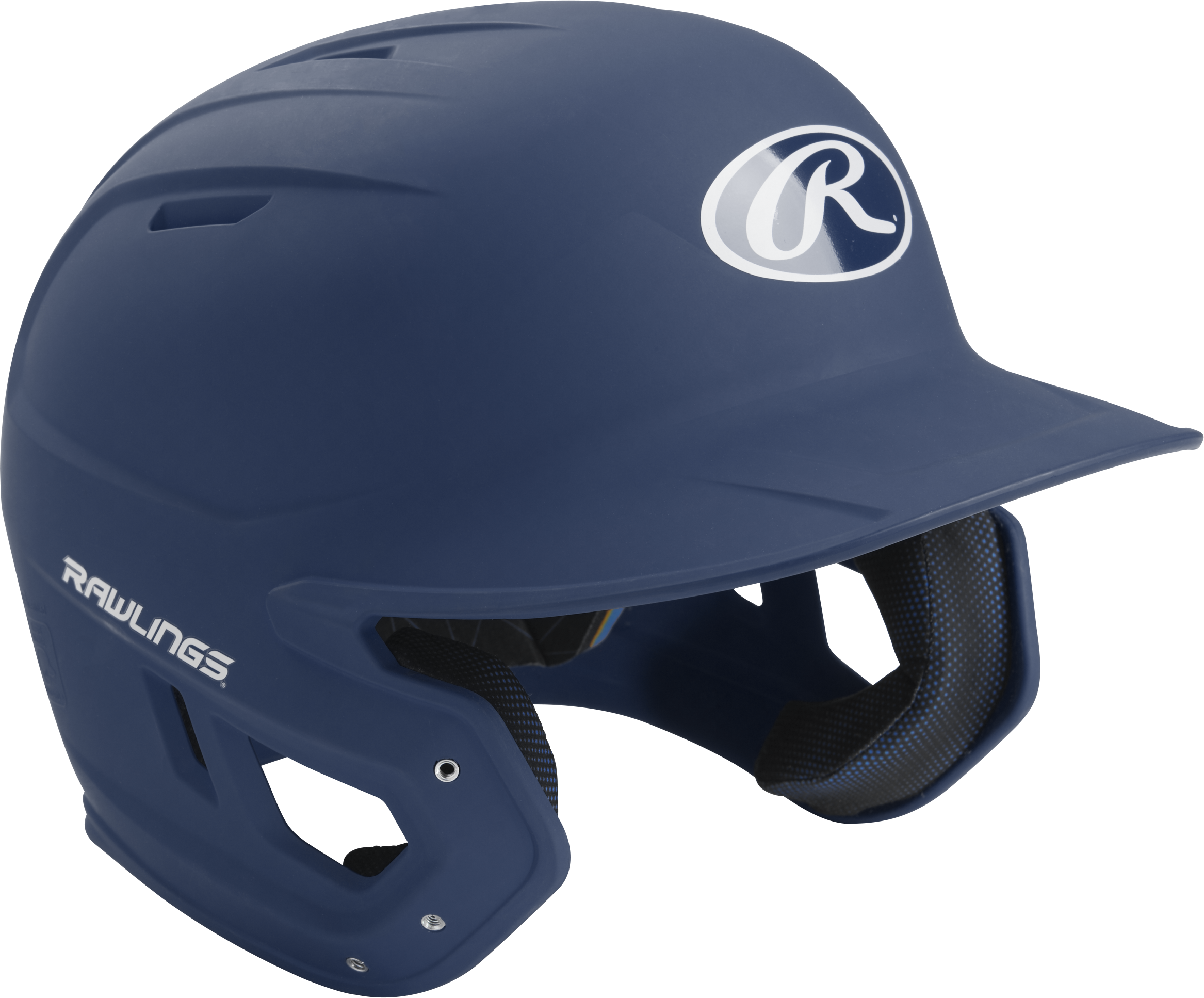 Rawlings Mach Matte Senior Baseball Helmet - Navy