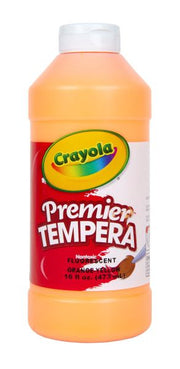 Crayola Neon Tempera Paint, Orange Kids Paint, 16 Ounce Squeeze Bottle