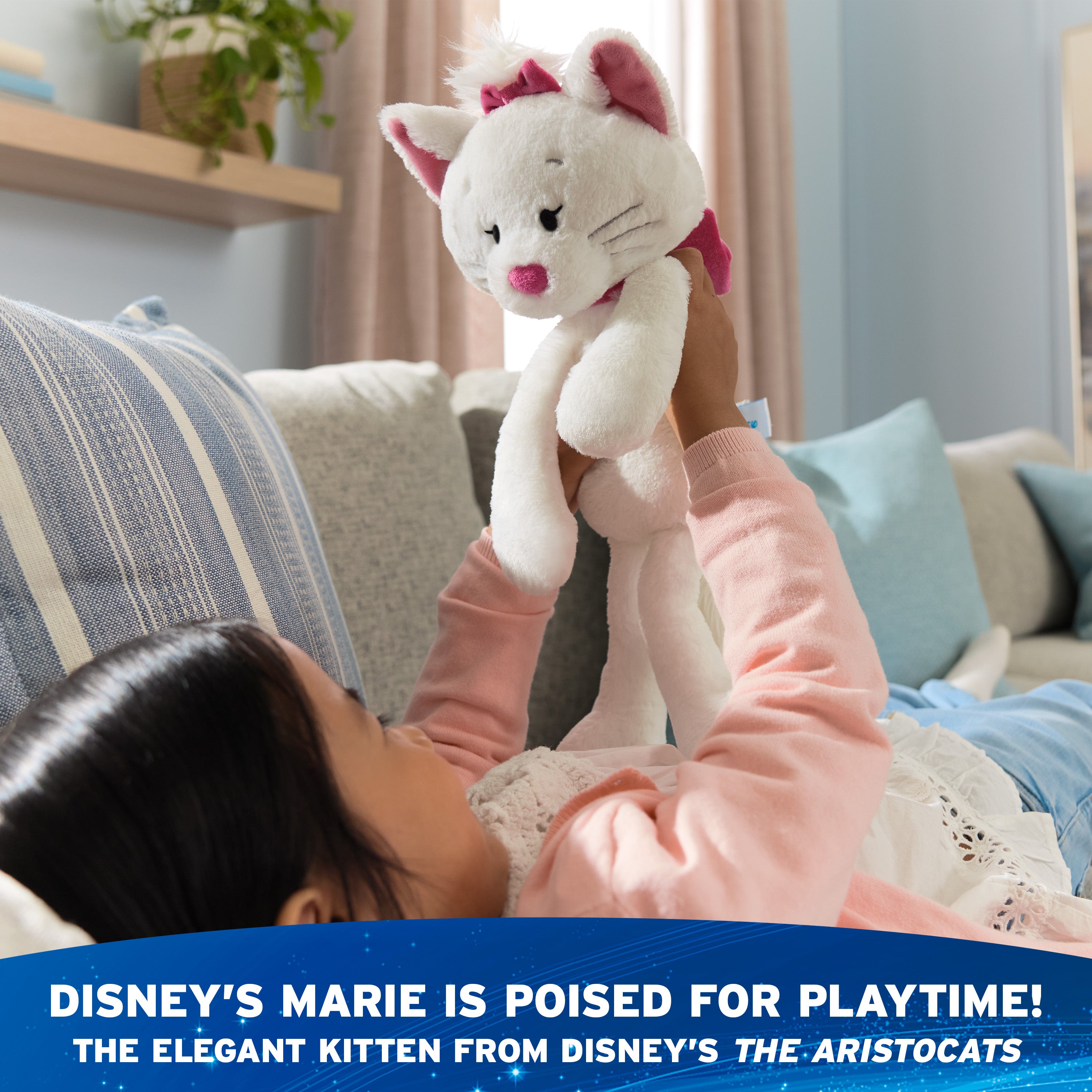 GUND Disney Official Marie Toothpick Plush, The Aristocats Cat Stuffed Animal for Ages 1 and Up, White, 15”