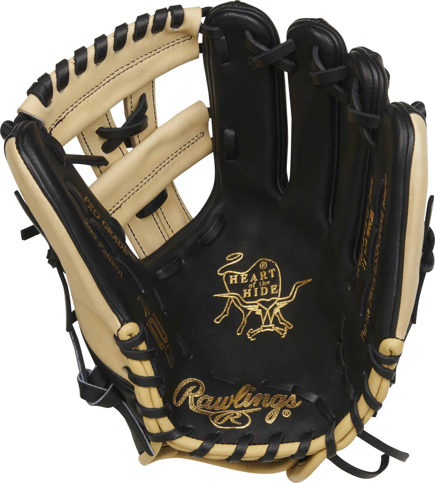 Rawlings Heart Of The Hide With Contour Technology 11.75-Inch Baseball Glove - Right Hand Thrower - Black
