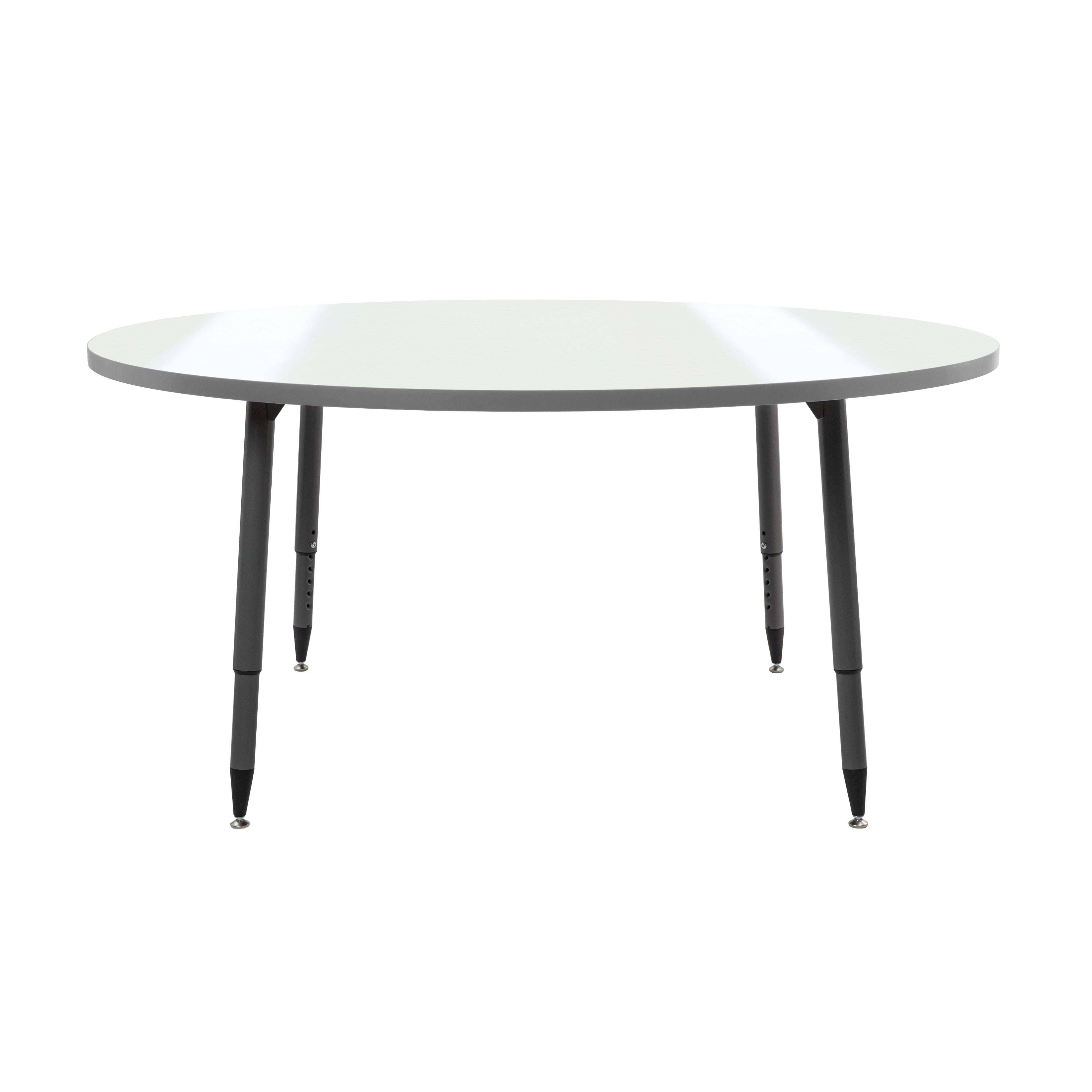 Adapte 60" Round Dry-Erase Activity Table with Adjustable Tapered Legs - Whiteboard/North Sea