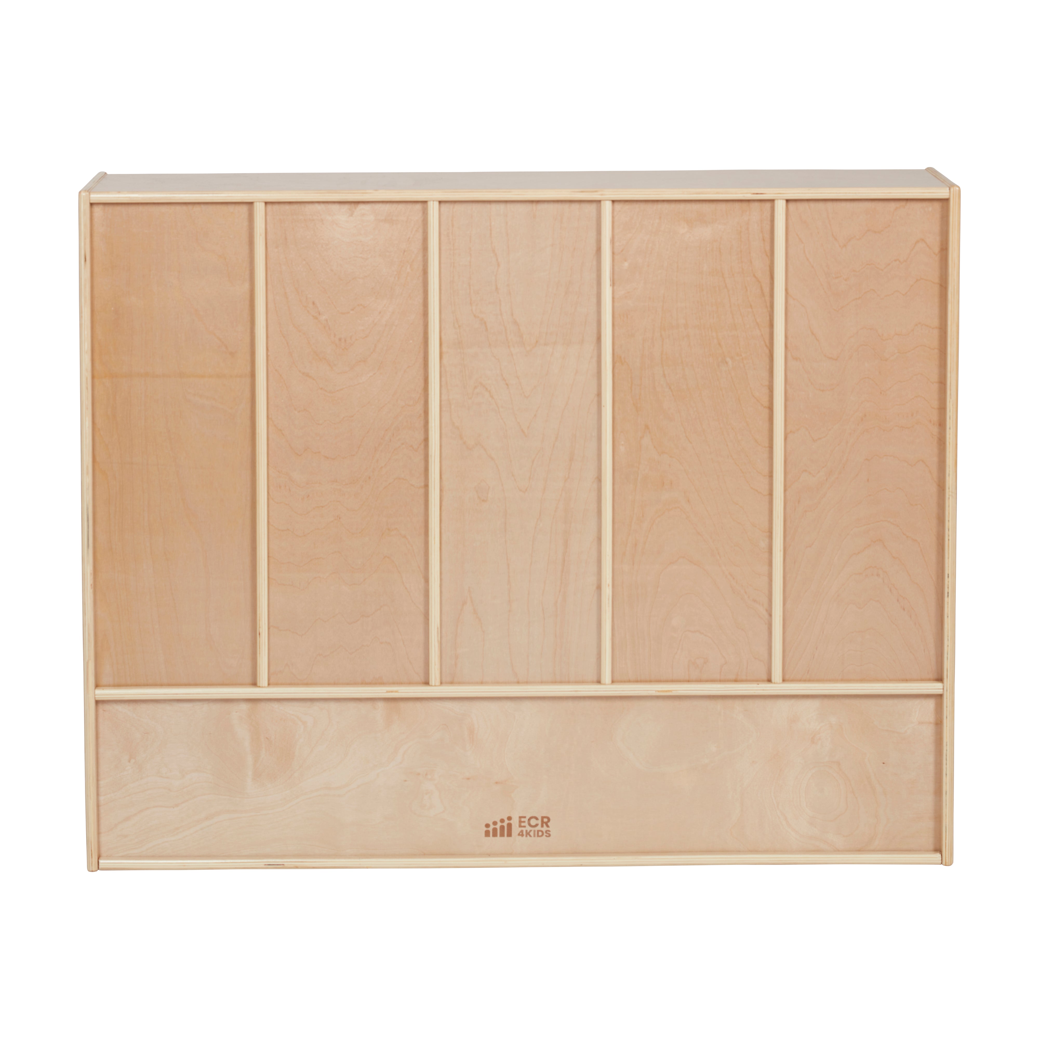 Streamline 5-Section Toddler Coat Locker with Bench - Natural