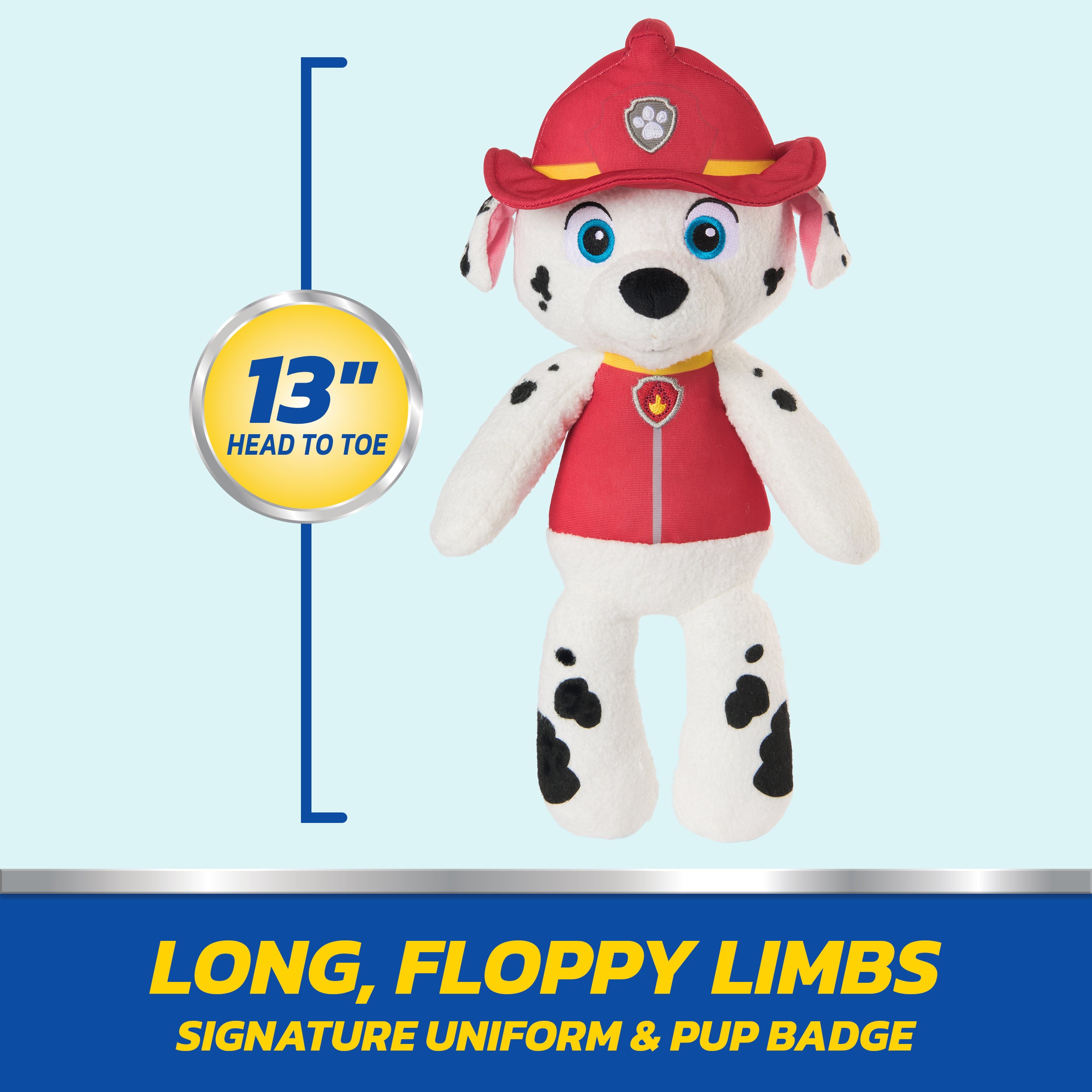 GUND PAW Patrol Official Marshall Take Along Buddy Plush Toy, Premium Stuffed Animal for Ages 1 & Up, Red/White, 13”