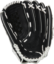 Rawlings Shut Out Series 13-Inch Softball Glove  - Right Hand Thrower - Black/White