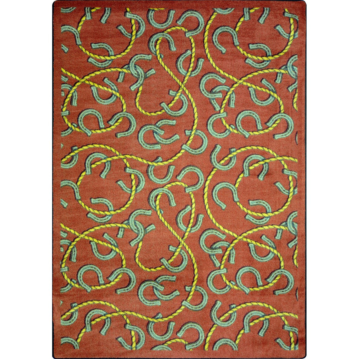 Rodeo 5'4" x 7'8" area rug in color Burgundy