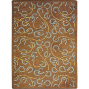 Rodeo 10'9" x 13'2" area rug in color Chocolate