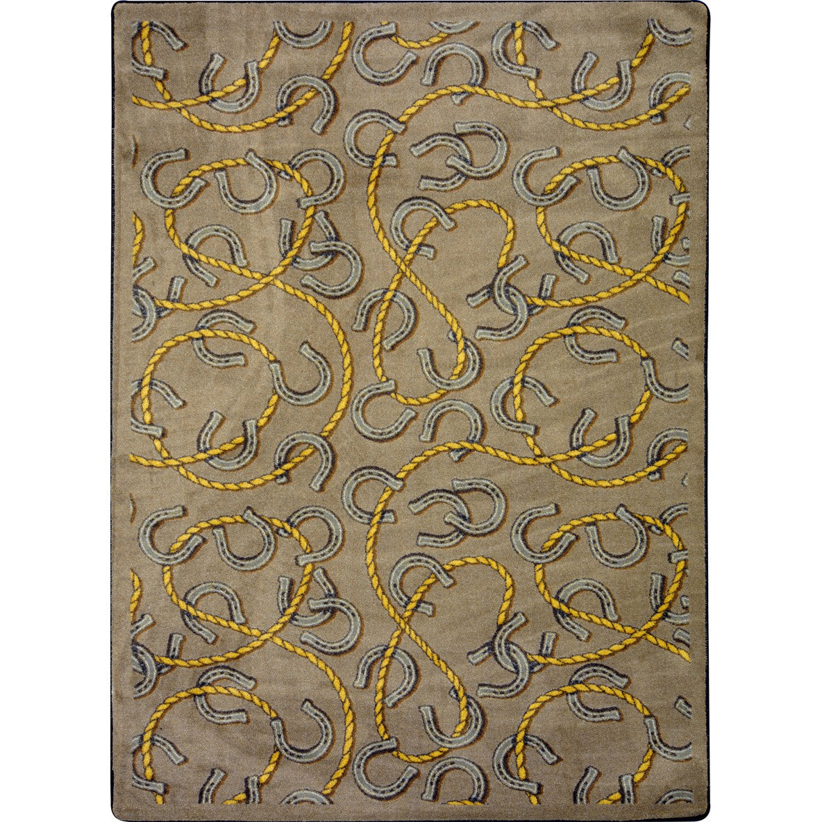 Rodeo 10'9" x 13'2" area rug in color Dark Dust