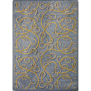 Rodeo 3'10" x 5'4" area rug in color Federal Blue