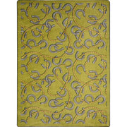 Rodeo 10'9" x 13'2" area rug in color Olive