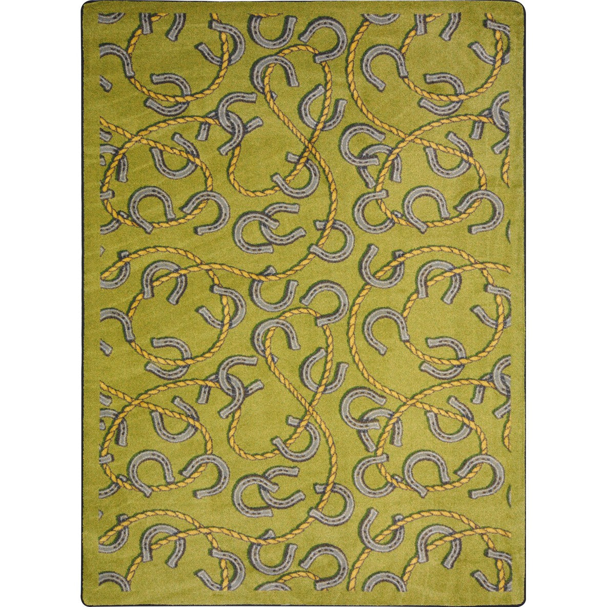 Rodeo 5'4" x 7'8" area rug in color Olive