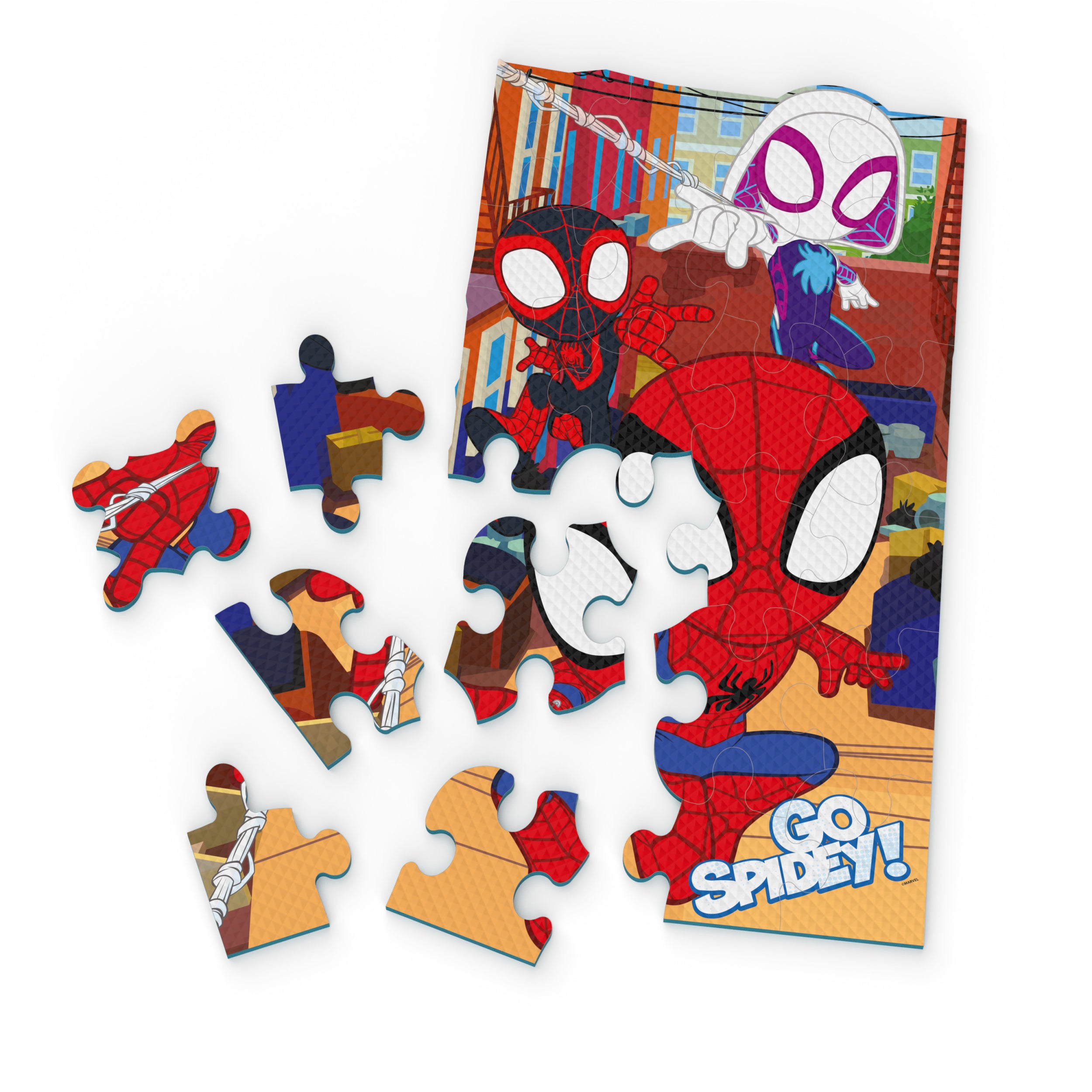 Spin Master Games, Marvel Spidey and His Amazing Friends Puzzles, Squishy Foam Puzzle, 25 Pieces, Spiderman Toys, for Ages 4 & Up