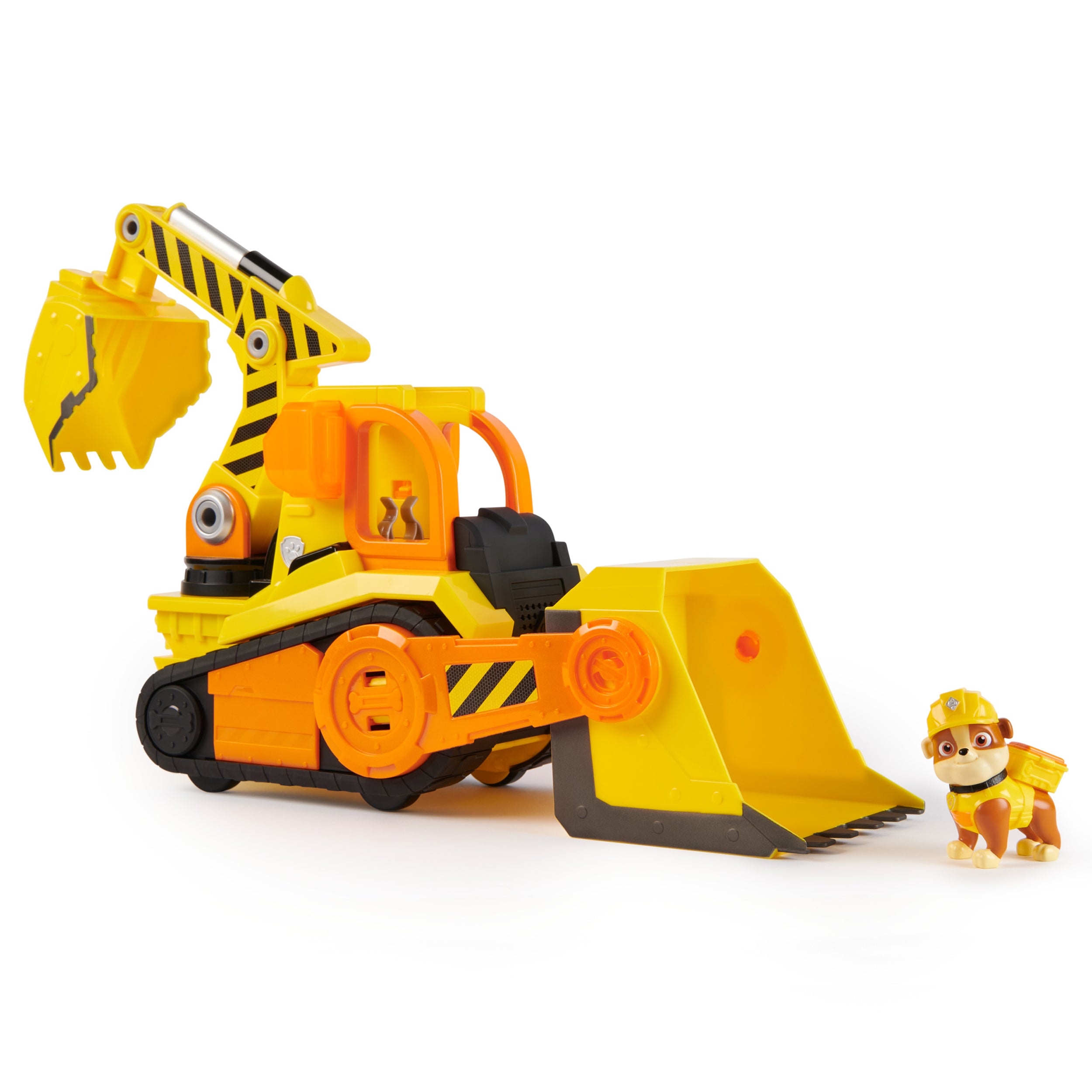 Rubble & Crew, Bark Yard Deluxe Bulldozer Construction Truck Toy with Lights, Sounds & Rubble Action Figure, Kids Toys for Boys & Girls Ages 3+