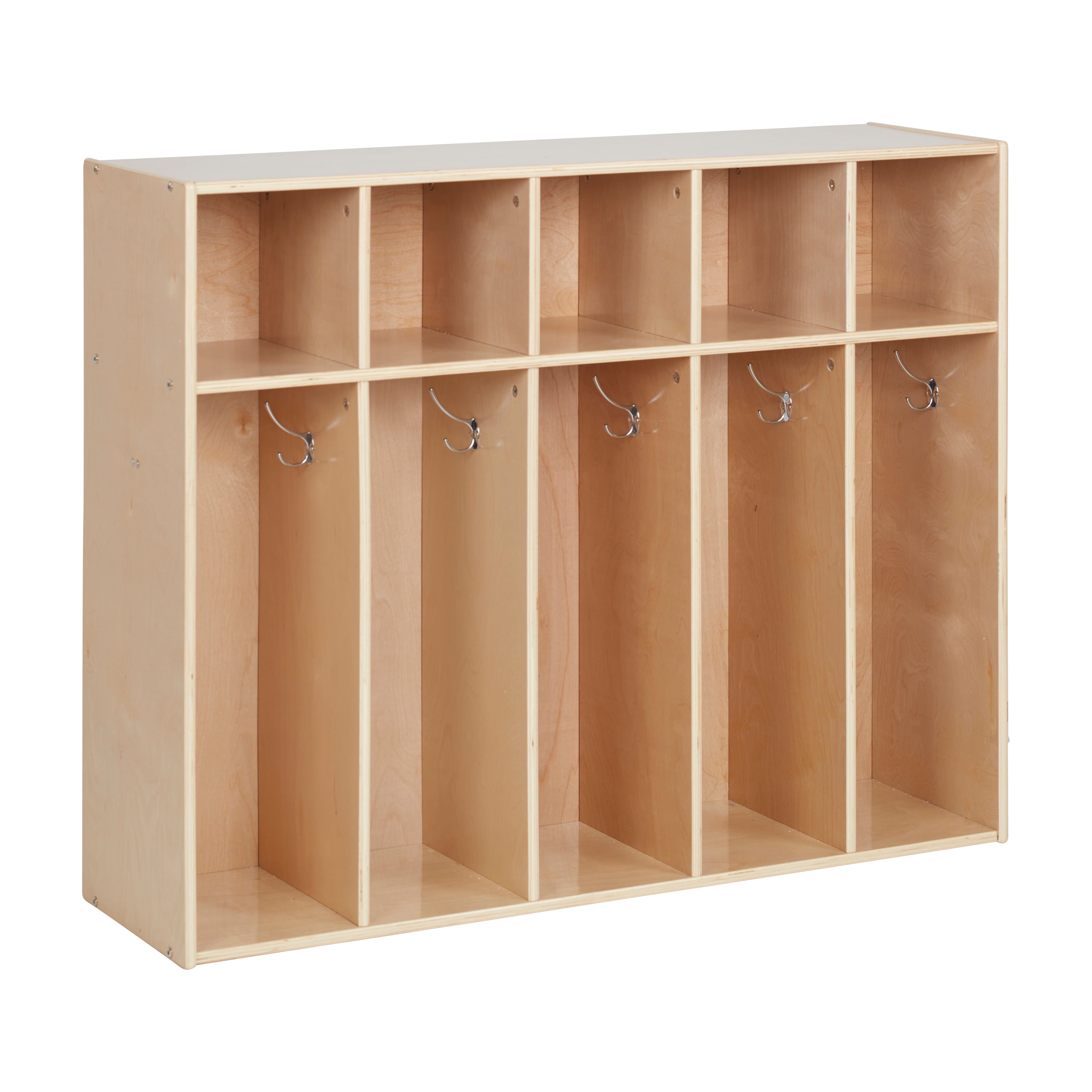 Streamline 5-Section Toddler Coat Locker - Natural