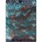 Romani 3'10" x 5'4" area rug in color Riviera