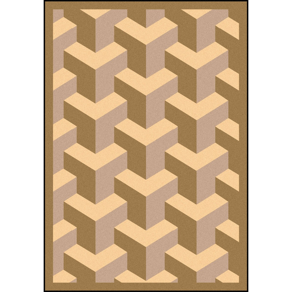 Rooftop 7'8" x 10'9" area rug in color Beige