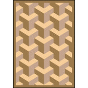 Rooftop 7'8" x 10'9" area rug in color Beige