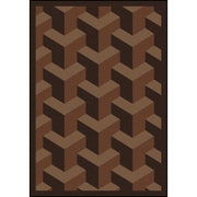 Rooftop 3'10" x 5'4" area rug in color Chocolate