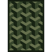 Rooftop 10'9" x 13'2" area rug in color Black