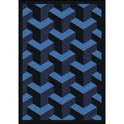 Rooftop 7'8" x 10'9" area rug in color Navy