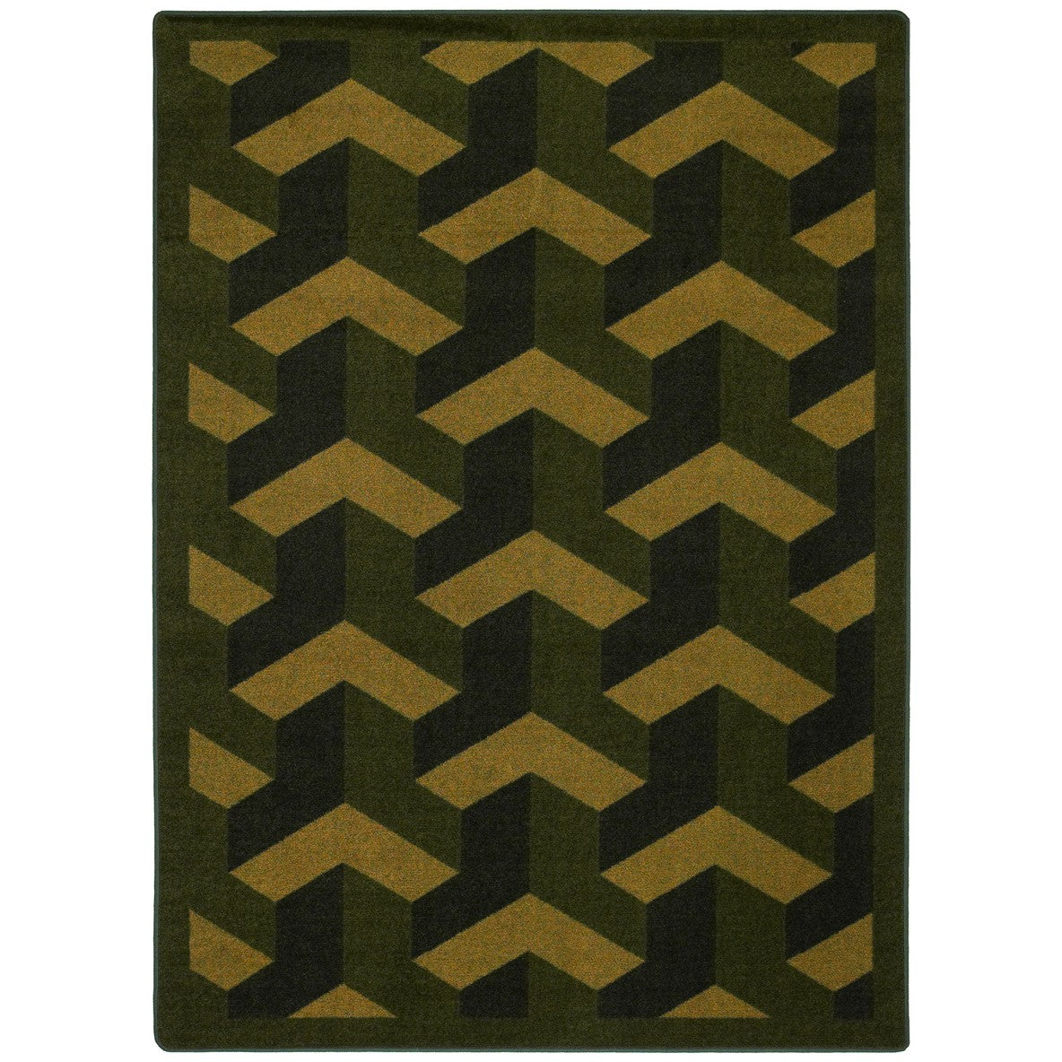Rooftop 3'10" x 5'4" area rug in color Olive