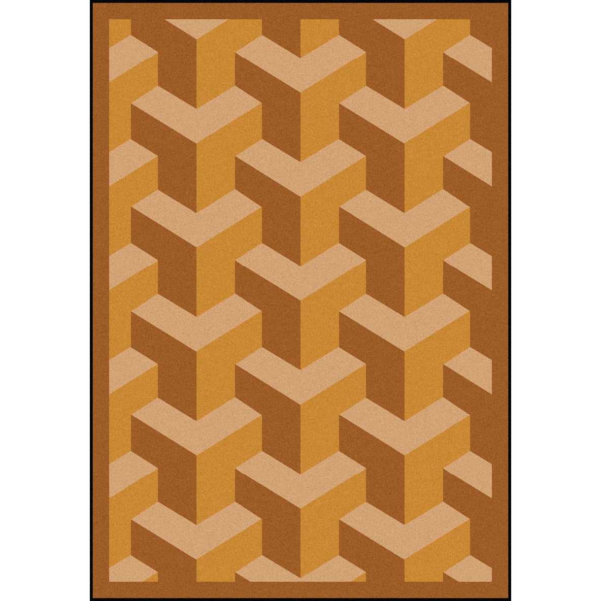 Rooftop 5'4" x 7'8" area rug in color Wheat