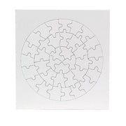 Color Your Own Puzzles - 6 ct, Round, Frame 7.75" x 8.25", Puzzle 6.75" diameter, 36 pcs per puzzle