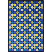 Roundabout 7'8" x 10'9" area rug in color Blue